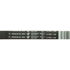 Ремень 1156 H8 стиральной машины Bosch/Siemens Ремень 1156 H8 стиральной машины Bosch/Siemens
